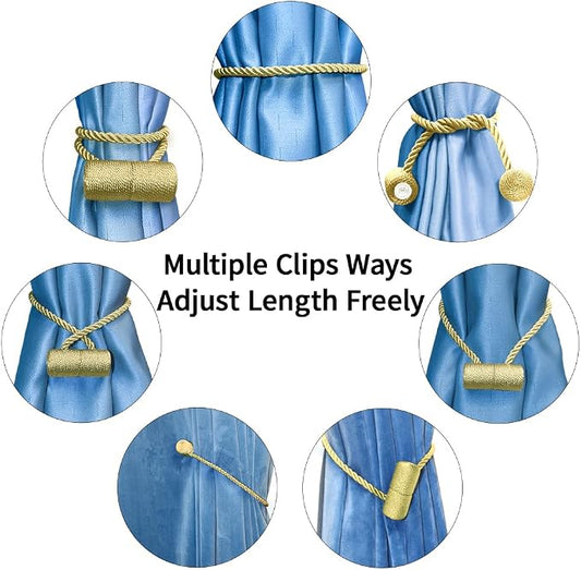 18 Inch Strong Magnetic Curtain Tiebacks, Curtain Holdbacks Modern Upgrade - Image 2