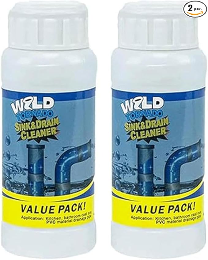 Wild Tornado Sink Drain Cleaner, Powerful Sink and Drain Cleaner Powder by Unknown