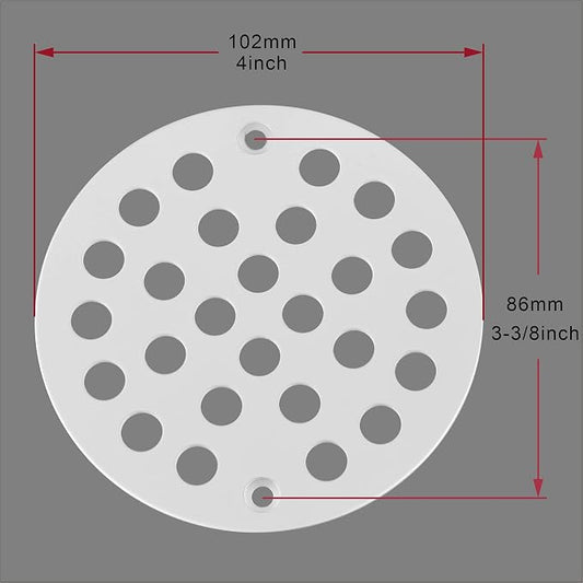 4-Inch Screw-in Shower Strainer Drain Cover Replacement Floor Strainer - Image 2