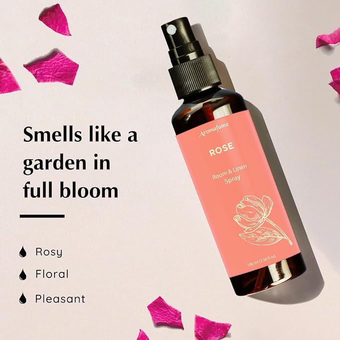 Rose Room, Linen & Pillow Spray by Aromafume | 100ml/3.38 fl oz | - Image 3