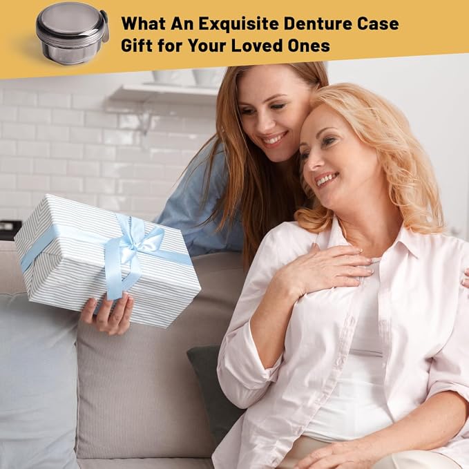 No Leak & Non-Slip Partial Denture Case Retainer Bath Box Cup, Denture Soaking - Image 8