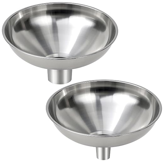 2 Pack Stainless Steel Kitchen Funnel Set by Unknown