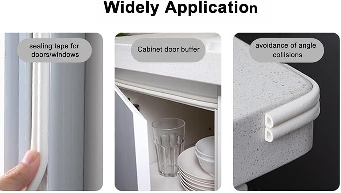Weather Stripping Seal Strip Tape, Doors Windows Frame Self Adhesive D Type - Image 6