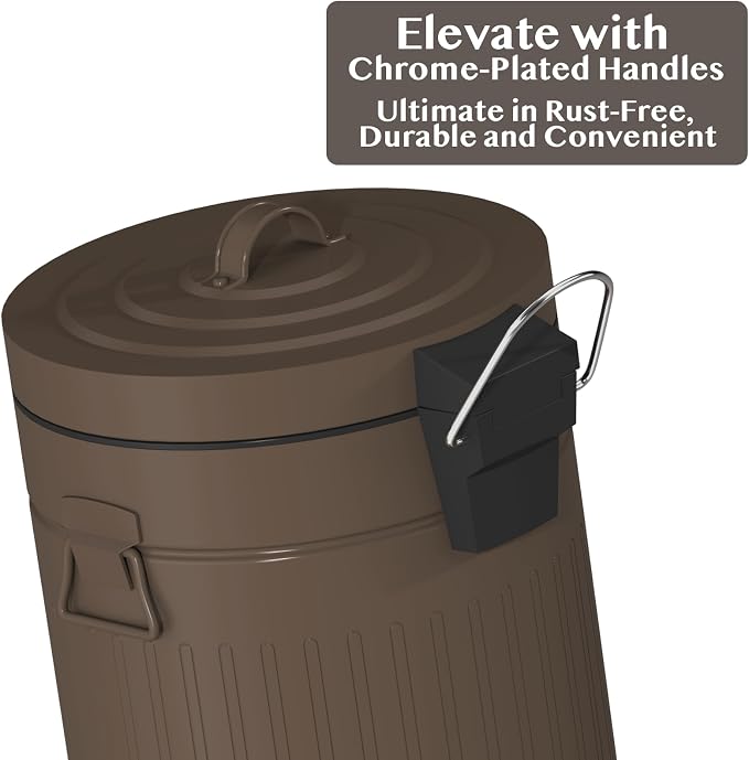 PAWZIDEA Dog Poop Trash Can Outside Odor Control, 3.1Gallon Pet Waste Trash Can - Image 7