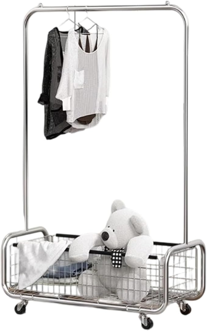 Garment Rack With Storage Baskets, Clothing Rack by AUGMIRR