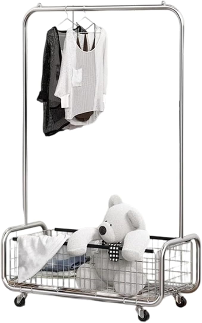 Garment Rack With Storage Baskets, Clothing Rack by AUGMIRR
