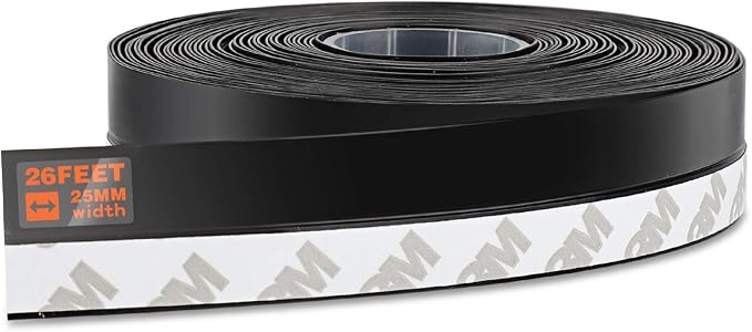 26 Feet Silicone Seal Strip, Weather Stripping Seal Tape by MIKOSI