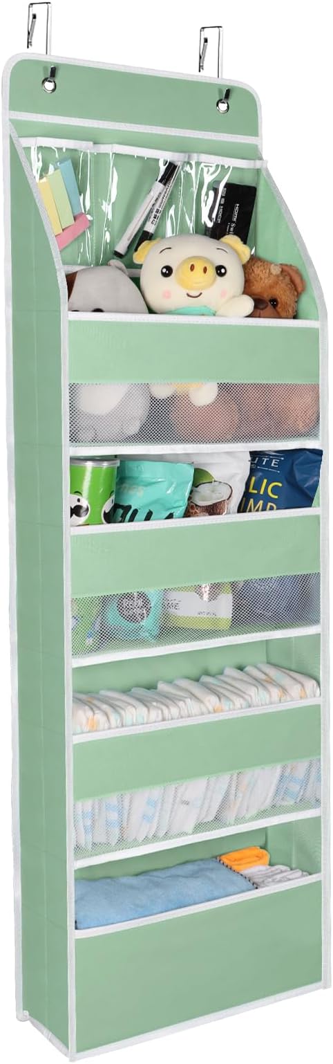 Univivi 5-Shelf Fabric Door Storage Over Door Hanging Organizer by Univivi