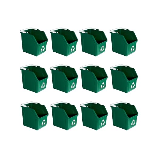 6 Gallon Stackable Recycling Bins by SturdyEssentials