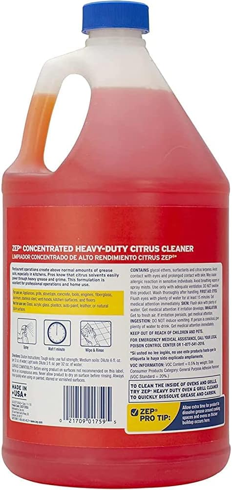 Zep Heavy-Duty Citrus Degreaser Refill - Image 9