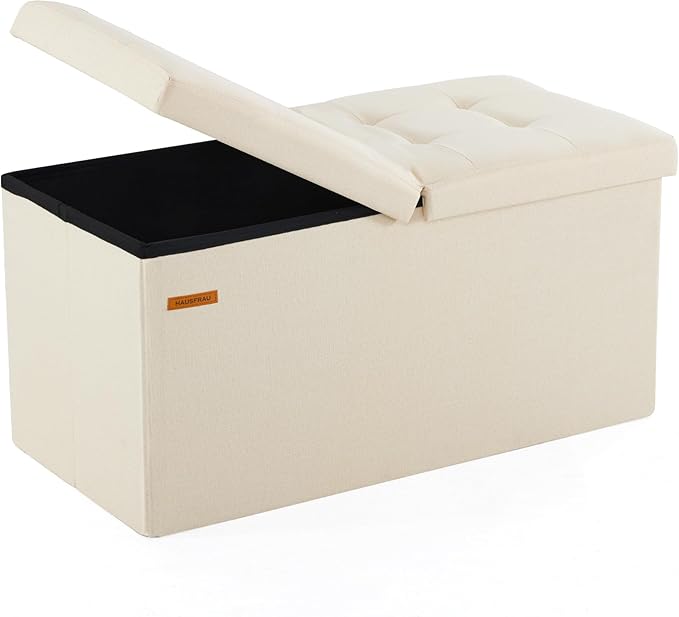 HAUSFRAU - 30 Inches Storage Ottoman Bench by HAUSFRAU-FamilyRunsOnCooking