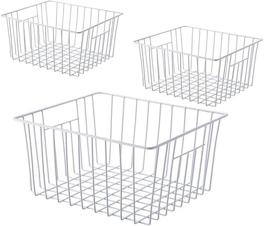 Upright Freezer Organizer Bins， Freezer Baskets by Unknown