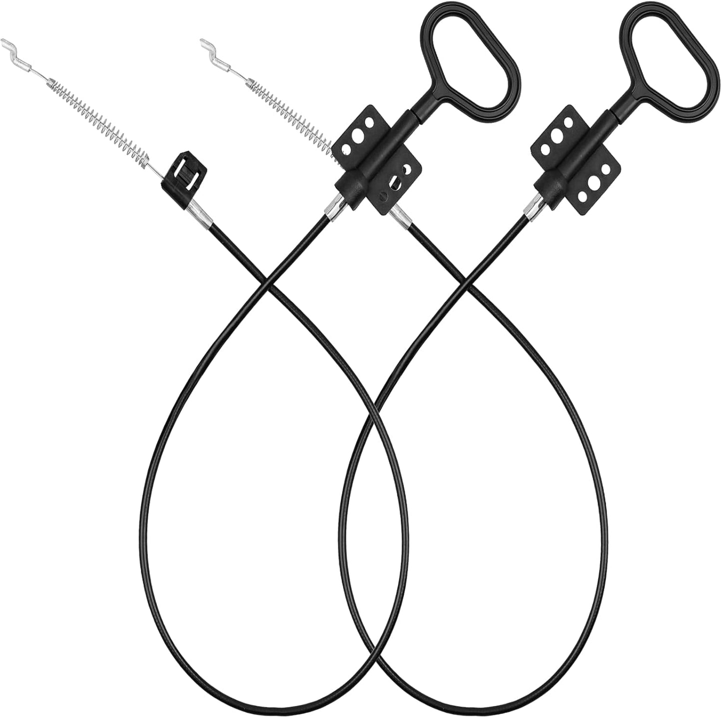 Sofa Recliner Cables, 2PCS Release Cables Replacement D Ring Pull Handle, Recliner Replacement Parts Hook Exposed Length 4.75 Inch, Total Length 36.5 Inch