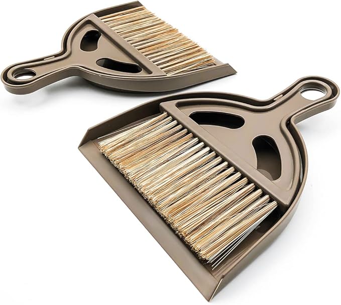 Small Broom and Dustpan Set Mini Dustpan and Brush, Hand Broom and Dustpan Set by Householdcleaningutensils