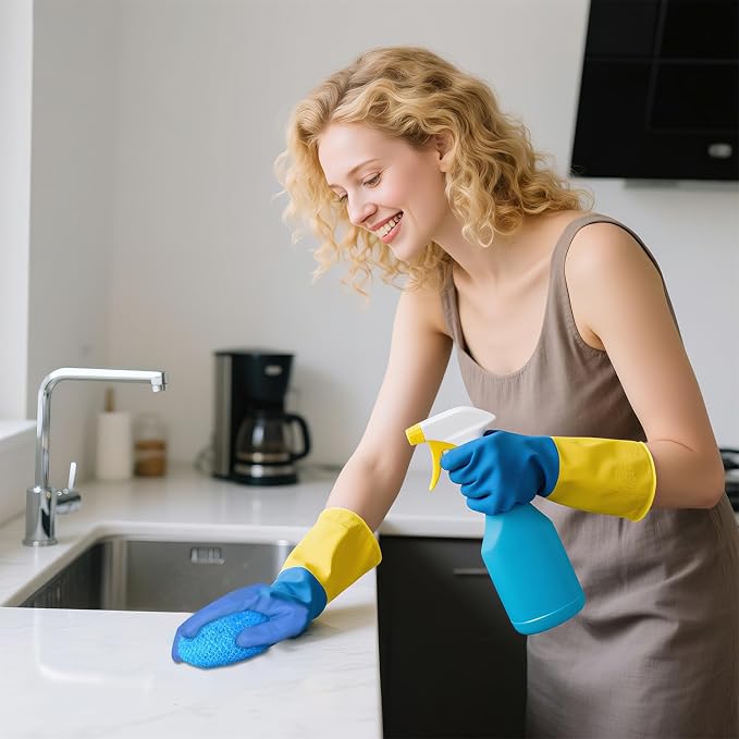 100 Pcs Plastic Dish Scrubbers, Reusable Non-Scratch Nylon Scouring Pads Bulk - Image 6