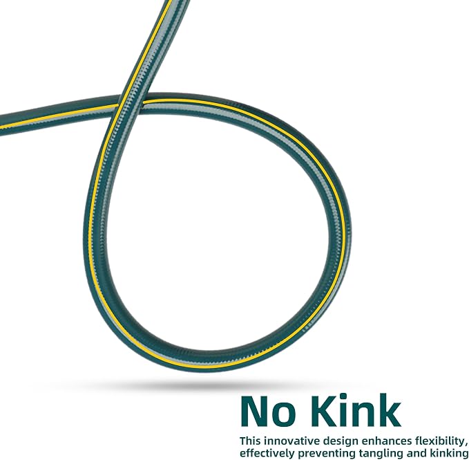 Solution4Patio Short Lead-in Green Garden Hose 3/4 in. x 6 ft.-Kink Free - Image 5