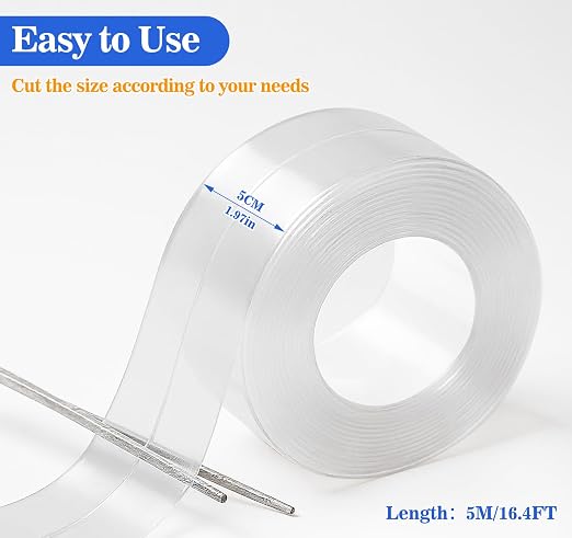 ABSOFINE Caulk Tape Waterproof Self Adhesive, Shower Seal Strip - Image 2