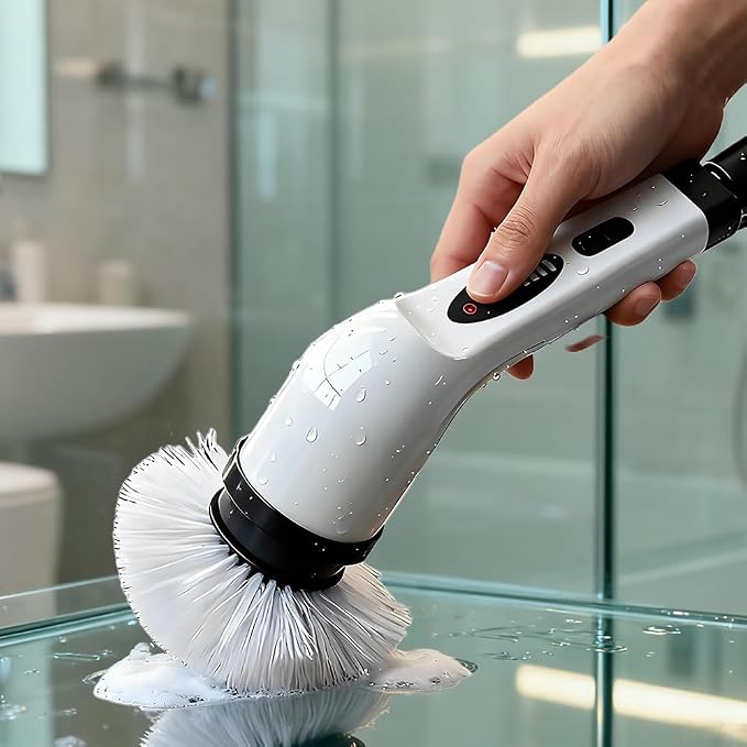 Cordless Electric Spin Scrubber, IPX7 Waterproof Power Scrubber - Image 7