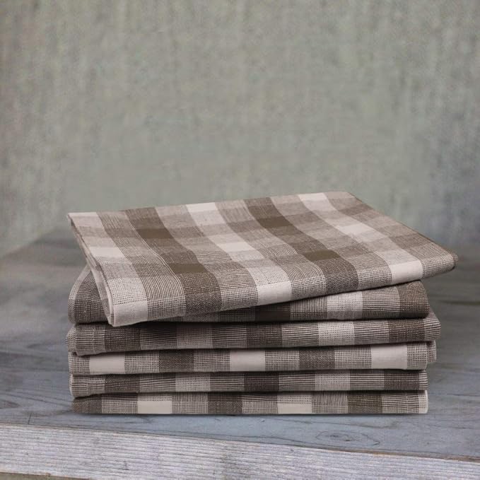 Kitchen Towels Set of 6 Soft Premium Cotton Highly Absorbent Dish Towels 20X30 - Image 4