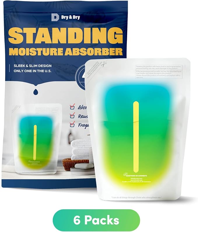 Dry & Dry 6 Pack Standing Moisture Absorbers to Control Excess Moisture in - Image 3