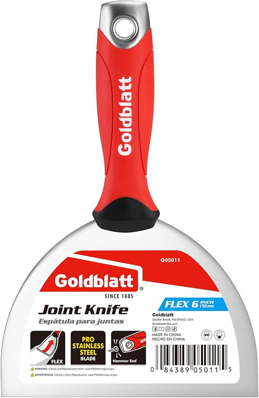 Goldblatt 6" Putty Knife, Stainless Steel Scraping Paint, Putty Knife Scraper by GoldblattUSA