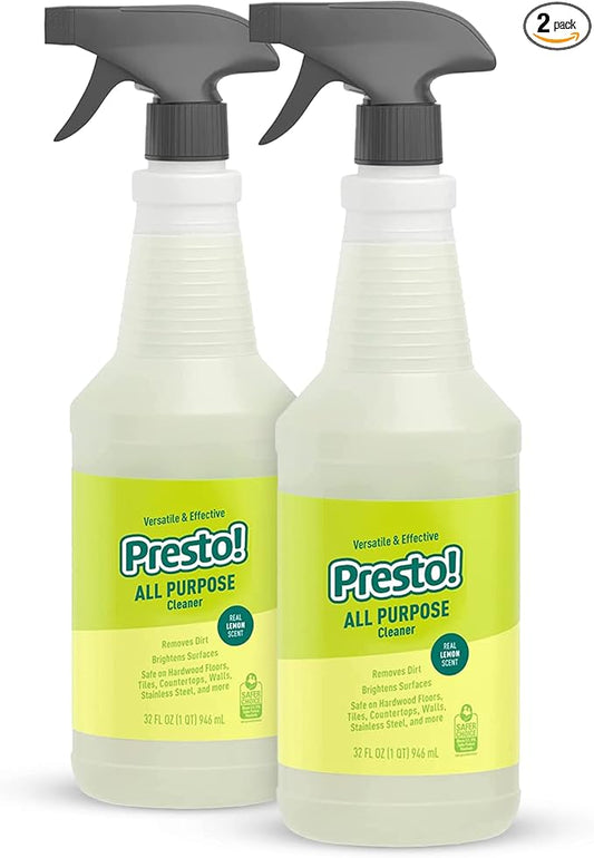 Amazon Brand – Presto! All Purpose Cleaner, Lemon Scent, 32 fl oz by Presto