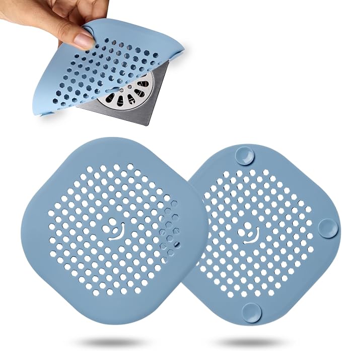 2 Pack Drain Hair Catcher Silicone Drain Protector Hair Stopper by Couidlmakeslifecolorful