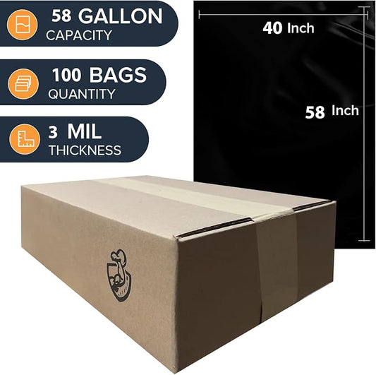 ToughBag 55-60 Gallon Heavy Duty Trash Bags - Image 2