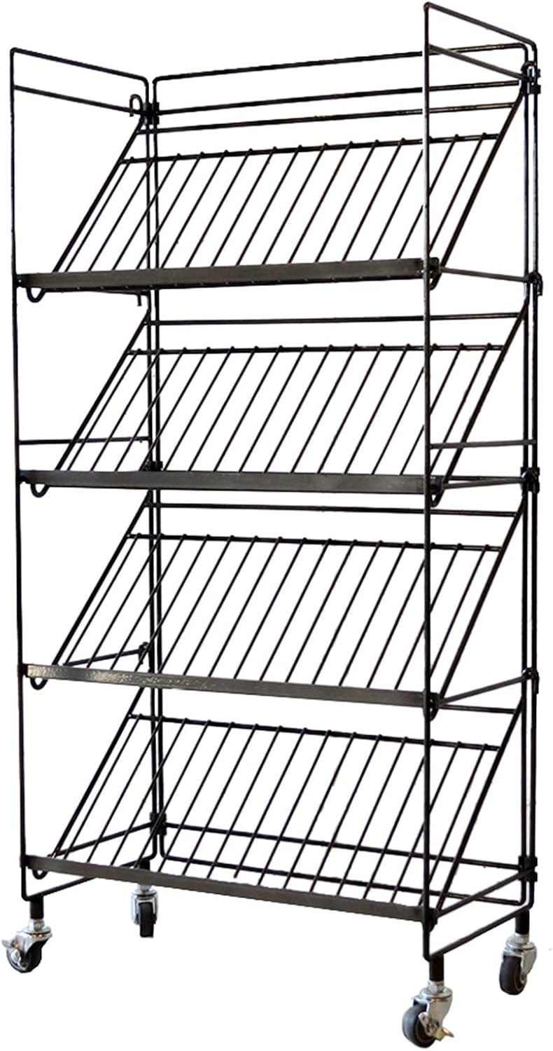 COLLEND WW-WSR Wire Shoe Rack, Black