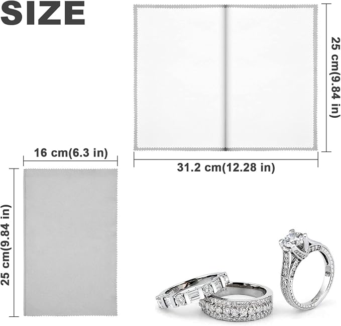 SEVENWELL Silver Polishing Cloth, Jewelry Cleaner Cloth - Image 3