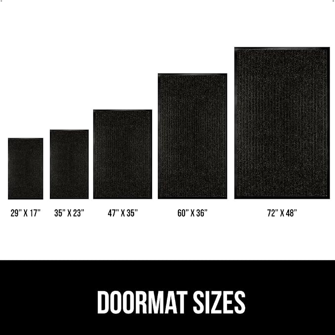 GORILLA GRIP Traffic Guard Door Mat, 2 Pack, Heavy Duty Waterproof Doormat - Image 6