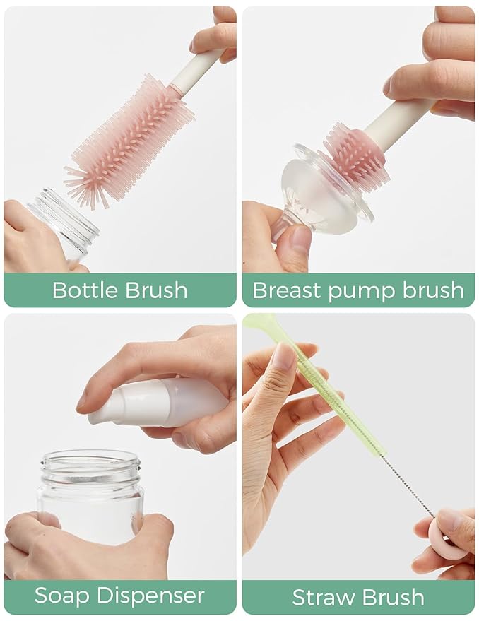 Momcozy Baby Bottle Brush Set, Cleaner Kit - Image 3