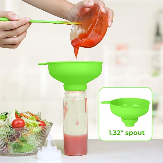 Wide Mouth Kitchen Funnel, Food Grade Plastic Cooking Canning Funnel - Image 5