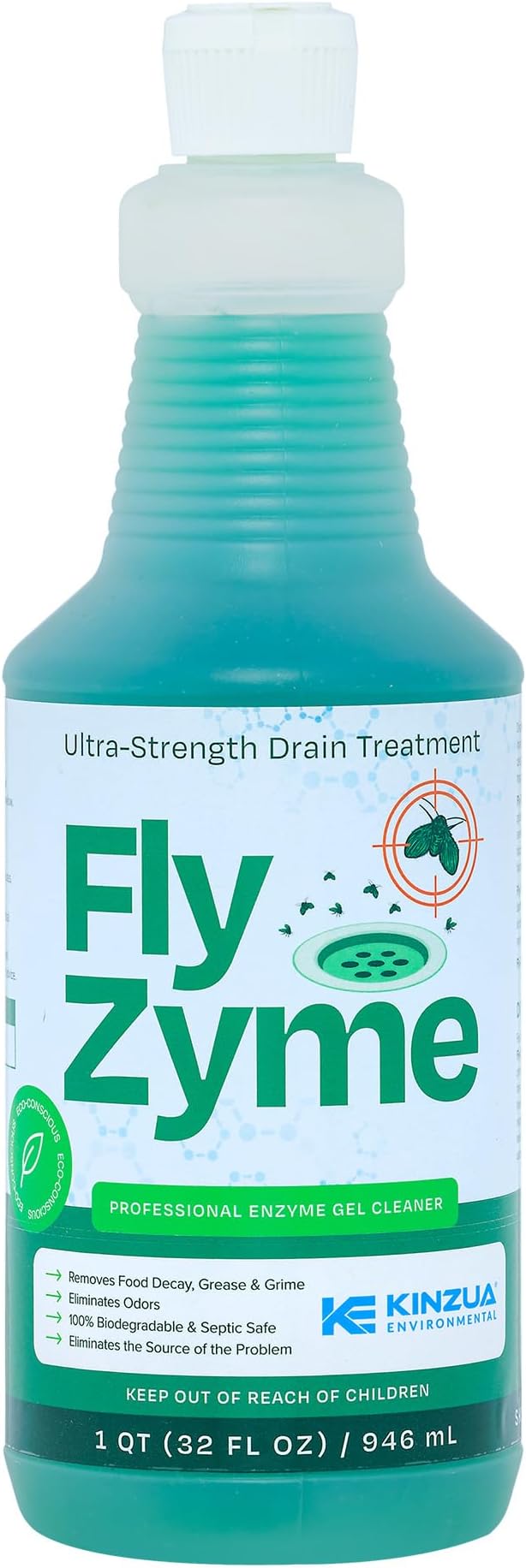 Kinzua Environmental Fly-Zyme, Highly Concentrated Enzyme Drain Cleaner by KinzuaEnvironmental