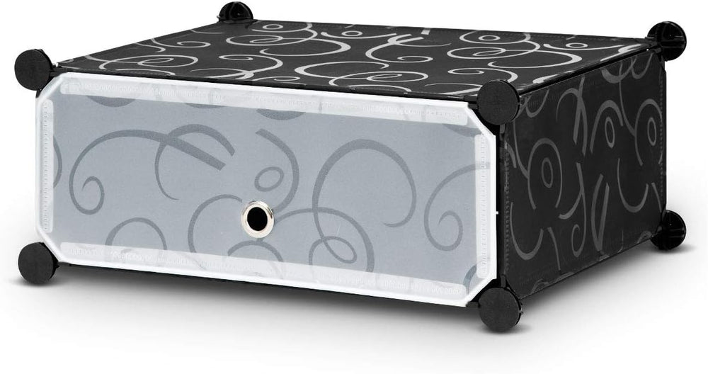 HAPPYGRILL Shoe Rack Organizer, 12-Cube Modular Plastic Shoes Storage Cabinet...