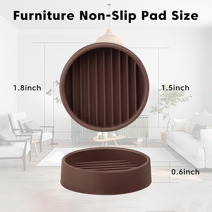 Rubber Furniture Pads Non Slips Furniture Casters Cup Chair Leg Floor Protectors - Image 2