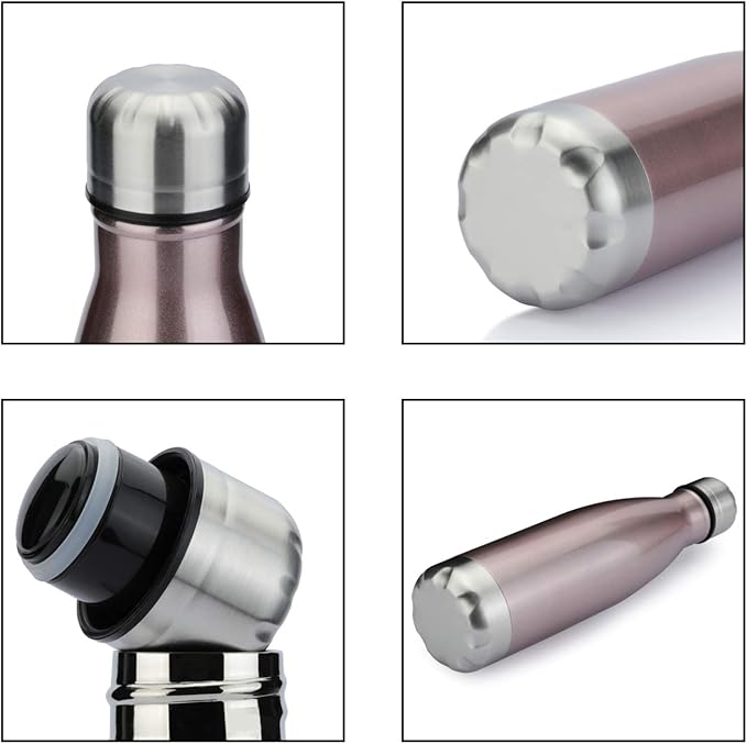 MEWAY 17oz Sport Water Bottle 4 Pack Vacuum Insulated Stainless Steel - Image 6