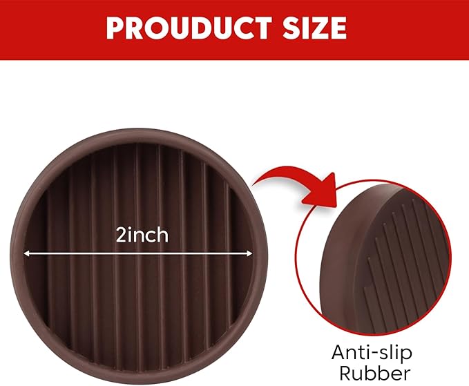 Rubber Non-Slip Furniture Pads Furniture Casters Cup Floor Protector - Image 2
