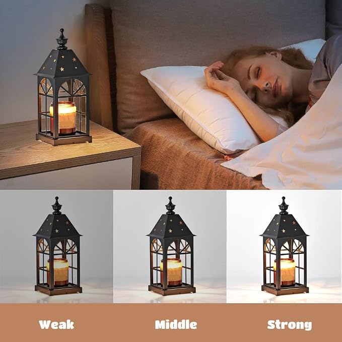 VINGVO Candle Warmer Lamp with Timer, Electric Candle Warmer, Wax Warmer with 2 - Image 2