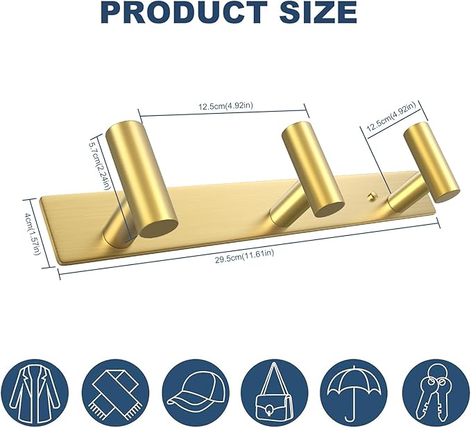 VAEHOLD Hat and Coat Wall Mount Rack - Image 7