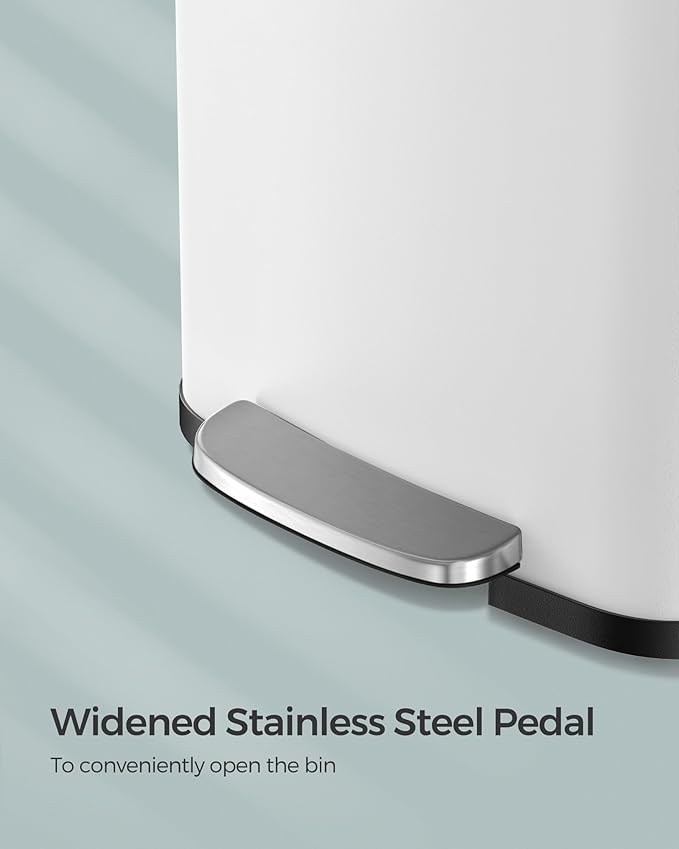 SONGMICS Kitchen Trash Can, 18-Gallon Stainless Steel Garbage Can, - Image 4