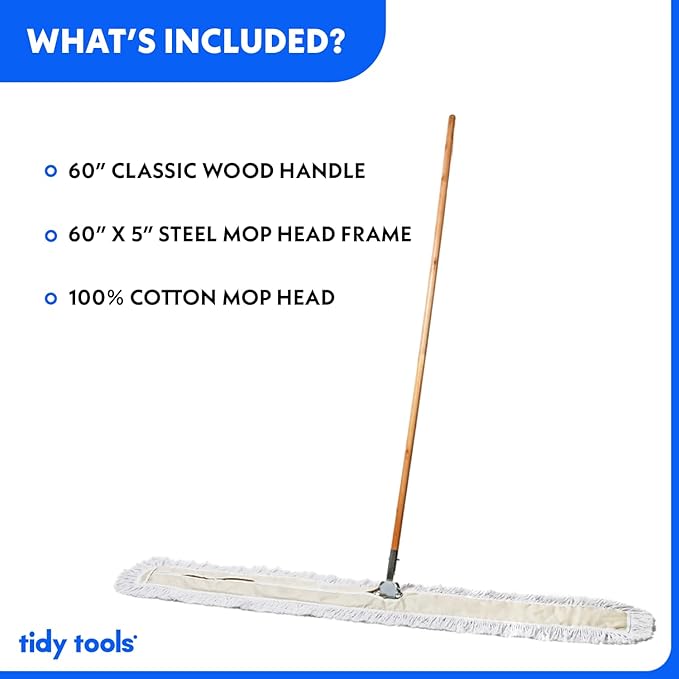 Commercial Dust Mop & Floor Sweeper, 60 in. Dust Mop - Image 2