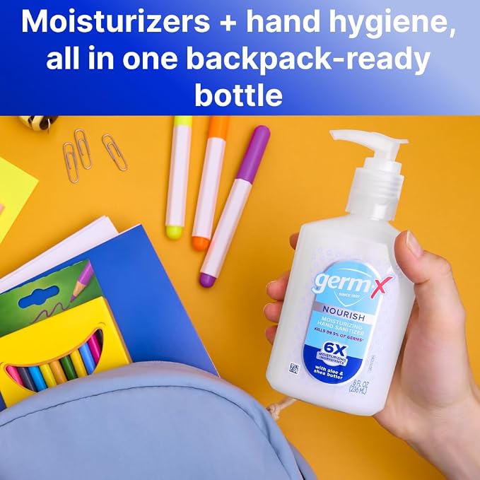 Germ-X Nourish Hand Sanitizer, 2-in-1 Moisturizing and Sanitizing Formula - Image 2