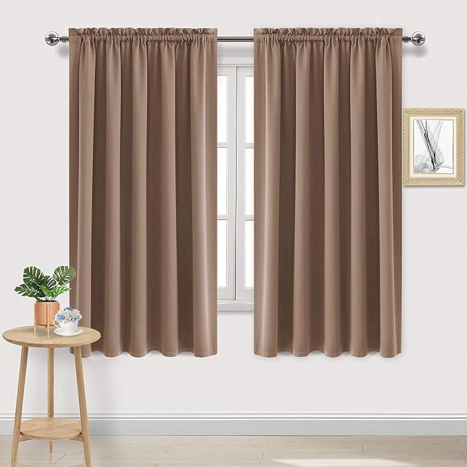 DWCN Blackout Curtains for Bedroom – Rod Pocket Thermal Insulated Noise by DWCN