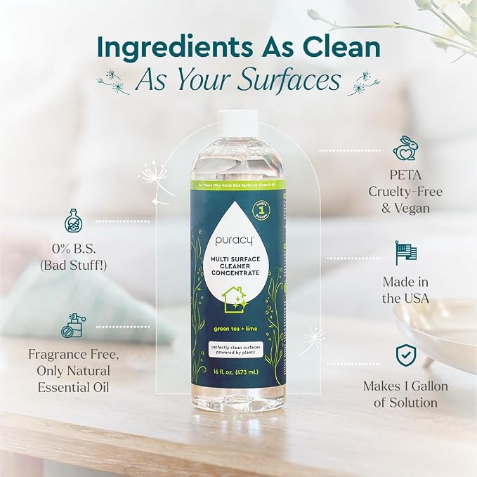 Puracy 99.9% Natural All Purpose Cleaner Concentrate - Image 4