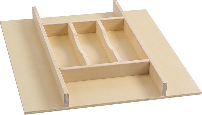 WelFurGeer Premium Wooden Silverware Organizer by WelFurGeer