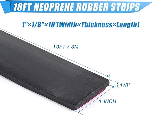 Neoprene Adhesive Rubber Strips, Rolls - Image 2