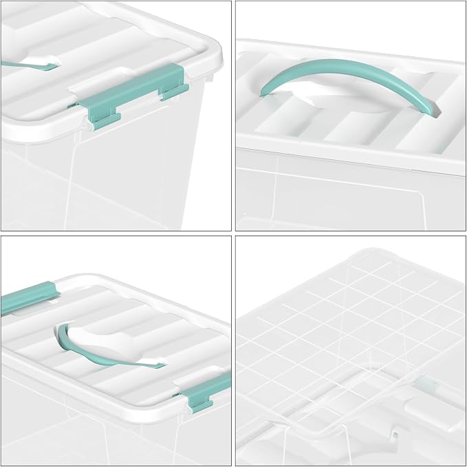 Xyskin 14 Quart Clear Storage Bins - Image 3
