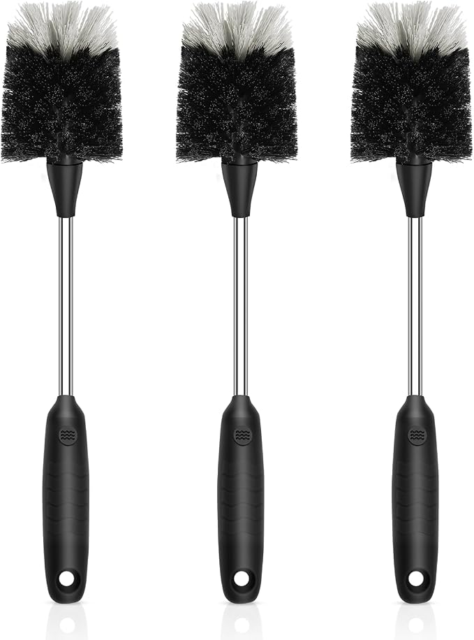 SetSail Bottle Brush of 3 Pack, 13-in Long Stainless Steel Handle Water Bottle by SetSail