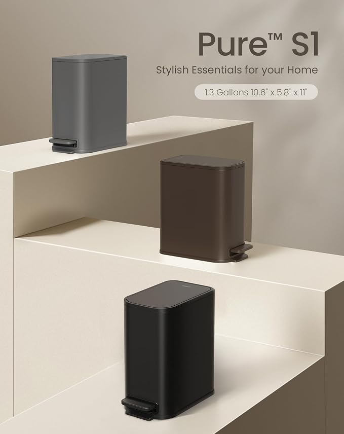 Cesun Small Bathroom Trash Can - Image 7
